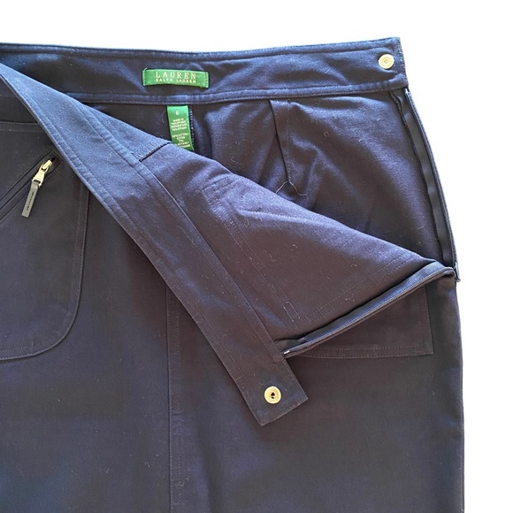 Lauren Ralph Lauren Navy Pencil Skirt - Picture 9 of 10